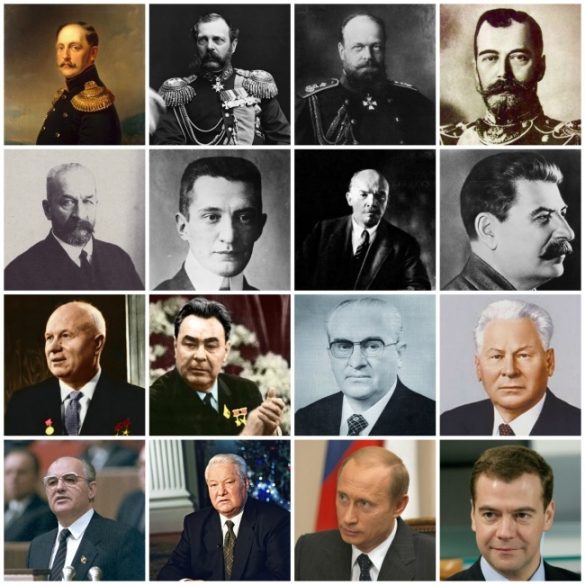 5 mostrecent leaaders of russia